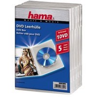 Hama DVD-Leerhlle 5, Transparent (00083895)